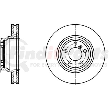 430192 by ATE BRAKE PRODUCTS - ATE Original Front Disc Brake Rotor 430192 for BMW