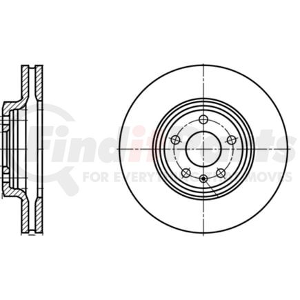 430193 by ATE BRAKE PRODUCTS - ATE Original Front Disc Brake Rotor 430193 for Audi