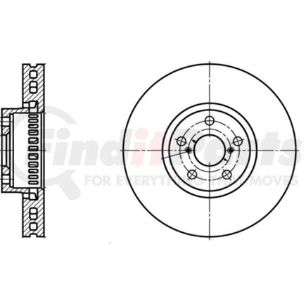 ATE Brake Products 430202 Disc Brake Rotor ATE Original Front Right Disc Brake Rotor 430202 for Lexus