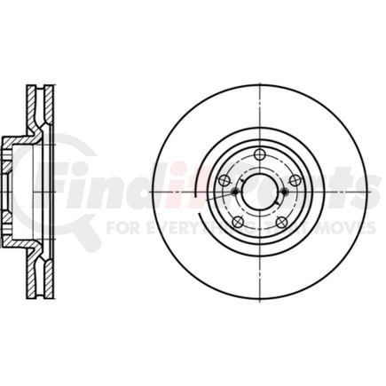 430203 by ATE BRAKE PRODUCTS - ATE Original Front Disc Brake Rotor 430203 for Subaru