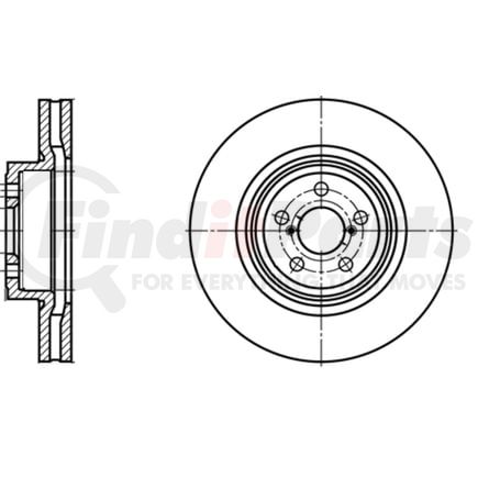 430204 by ATE BRAKE PRODUCTS - ATE Original Front Disc Brake Rotor 430204 for Subaru