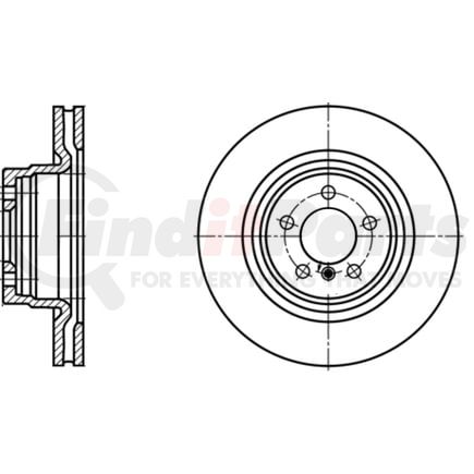 ATE Brake Products 430197 Disc Brake Rotor ATE Original Front Disc Brake Rotor 430197 for Land Rover