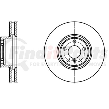 ATE Brake Products 430199 Disc Brake Rotor ATE Original Front Disc Brake Rotor 430199 for BMW