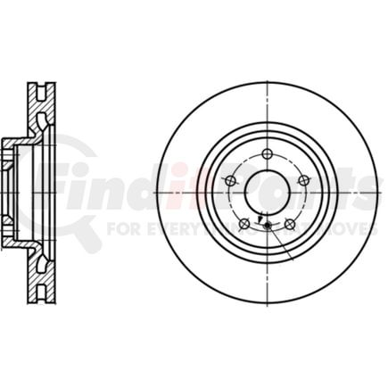 430215 by ATE BRAKE PRODUCTS - ATE Original Front Disc Brake Rotor 430215 for INFINITI, Nissan
