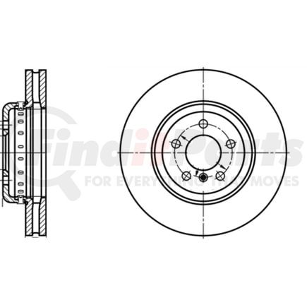 430218 by ATE BRAKE PRODUCTS - ATE Original Front Disc Brake Rotor 430218 for BMW