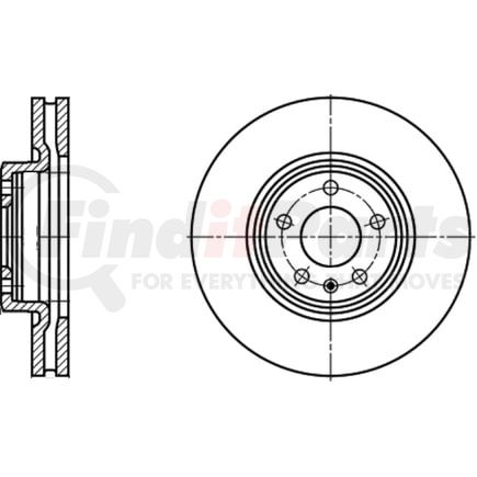 430235 by ATE BRAKE PRODUCTS - ATE Original Front Disc Brake Rotor 430235 for Audi