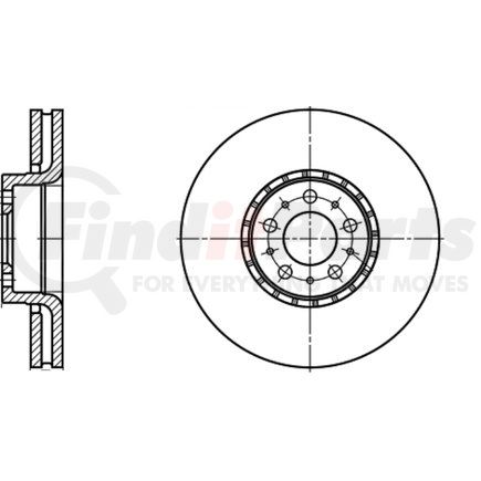 430240 by ATE BRAKE PRODUCTS - ATE Original Front Disc Brake Rotor 430240 for Volvo