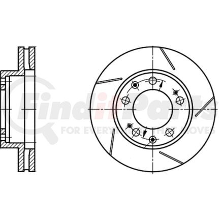 432128 by ATE BRAKE PRODUCTS - ATE Original Front Right Disc Brake Rotor 432128 for Porsche