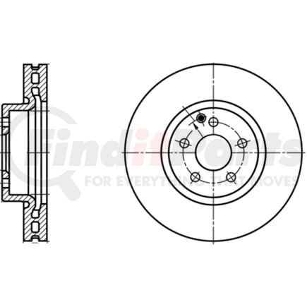 432101 by ATE BRAKE PRODUCTS - ATE Original Front Disc Brake Rotor 432101 for Mercedes Benz