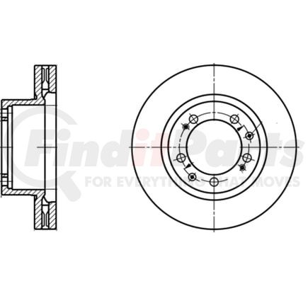 432150 by ATE BRAKE PRODUCTS - ATE Original Front Right Disc Brake Rotor 432150 for Porsche