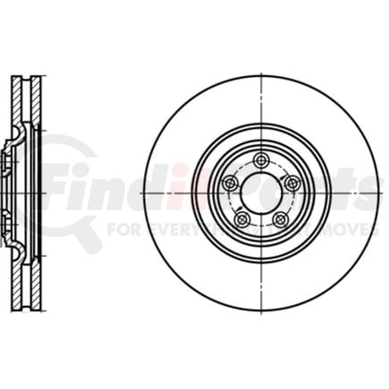 ATE Brake Products 436122 Disc Brake Rotor ATE Original Front Disc Brake Rotor 436122 for Jaguar