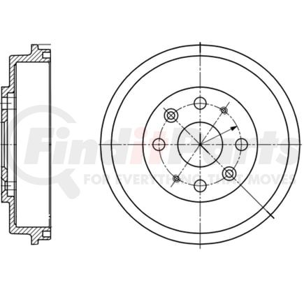 ATE Brake Products 480104 Brake Drum Set ATE Original Rear Drum Brake 480104 for Mazda