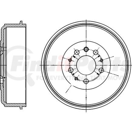 480051 by ATE BRAKE PRODUCTS - ATE Original Rear Drum Brake 480051 for Volkswagen