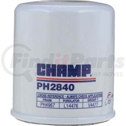 PH2840 by CHAMP FILTERS - Luberfiner PH2840 2 1/2" Spin-on Oil Filter