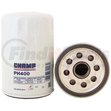 PH400 by CHAMP FILTERS - Luberfiner PH400 3" Spin-on Oil Filter