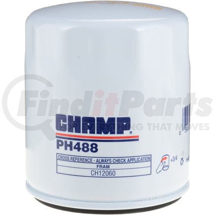 PH488 by CHAMP FILTERS - Luberfiner PH488 Spin-on Oil Filter