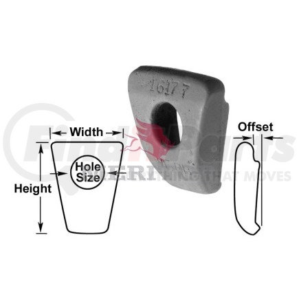 R009024 by MERITOR - RIM CLAMP