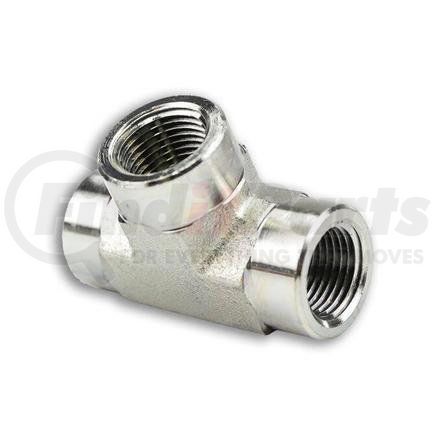 5605-06-06-06 by TOMPKINS - Hydraulic Coupling/Adapter - Female Pipe Tee, Steel