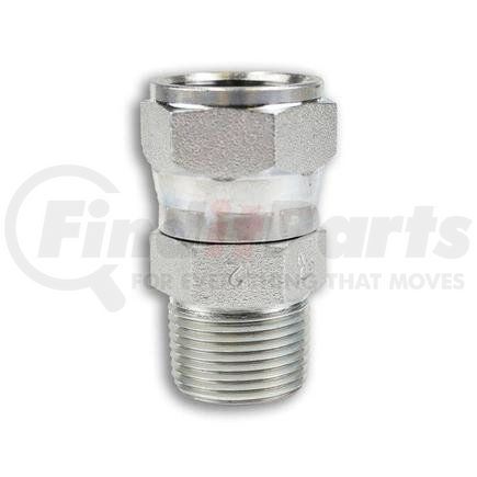 6505-12-12 by TOMPKINS - Hydraulic Coupling/Adapter - MP x FJX, Swivel Nut Male Adaptor, Steel