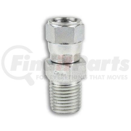 6505-04-04 by TOMPKINS - Hydraulic Coupling/Adapter - MP x FJX - Swivel Nut Male Adaptor, Steel