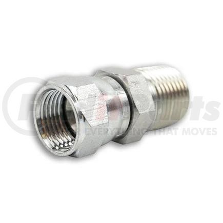 6505-06-04 by TOMPKINS - Hydraulic Coupling/Adapter - MP x FJX, Swivel Nut Male Adaptor, Steel