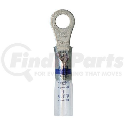 1-1623 by PHILLIPS INDUSTRIES - Ring Terminal - 16-14 ga., #10 Stud, Blue Stripe, Heat Required