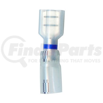 1-1671 by PHILLIPS INDUSTRIES - STA-DRY® CLEAR-VU™ CRIMP & SEAL™ Fully Insulated Slip-On Terminal - 16-14 ga., .250", Female, Polybag, 25 pcs., Blue