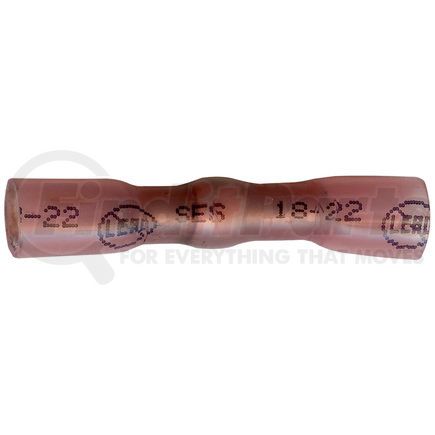 1-1863-100 by PHILLIPS INDUSTRIES - Butt Connector - 22-18 Ga., Red, Quantity 100, Heat Required