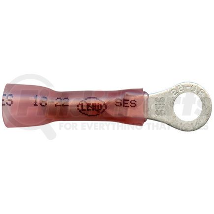 1-1878 by PHILLIPS INDUSTRIES - STA-DRY CRIMP SOLDER & SEAL Ring Terminal - 22-18 Ga., #10 Stud, Red, Pack of 25