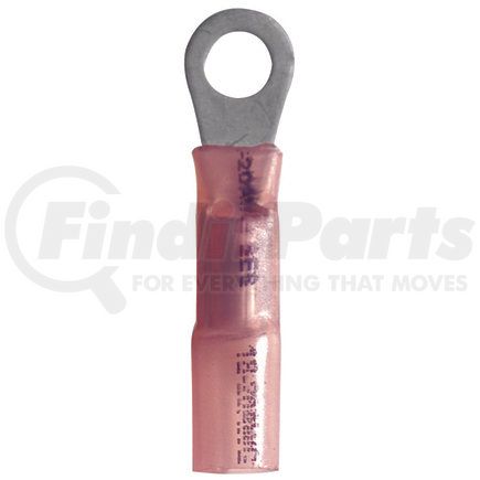 1-1917 by PHILLIPS INDUSTRIES - Ring Terminal - 22-18 ga., Red, #6 Stud, 25 Pieces, Heat Required