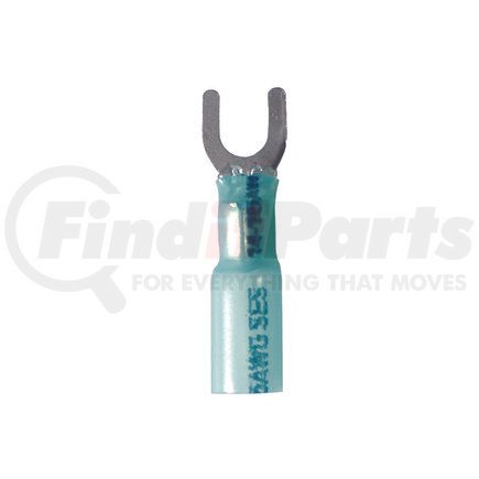 1-1940 by PHILLIPS INDUSTRIES - STA-DRY Crimp and Seal Spade Terminal - 16-14 Ga., #6 Stud, Blue, Pack of 25