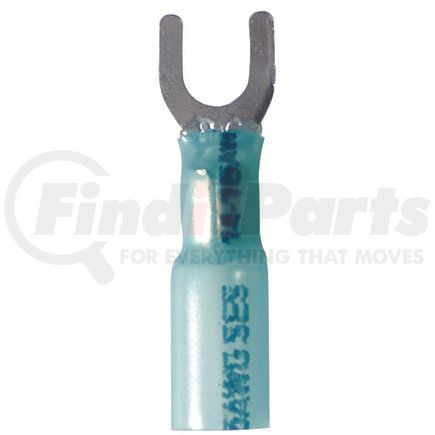 1-1942 by PHILLIPS INDUSTRIES - STA-DRY Crimp and Seal Spade Terminal - 16-14 Ga., #10 Stud, Blue, Pack of 25