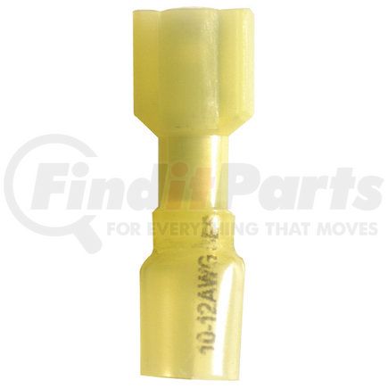 1-1966 by PHILLIPS INDUSTRIES - Male Terminal - Fully Insulated, 12-10 Ga., .250 in.tab, Male, Yellow