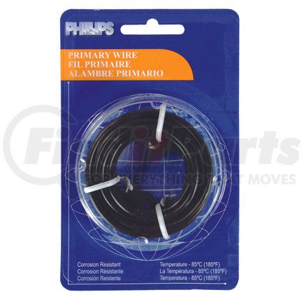 2-1013 by PHILLIPS INDUSTRIES - Primary Wire - 18 Ga., Black, 40 ft., Polybag, SAE J1128, Type GPT