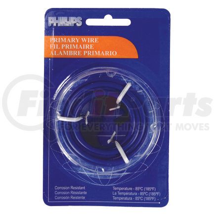 2-1023 by PHILLIPS INDUSTRIES - Primary Wire - 18 gauge, Blue, 40 ft. Blister Pack