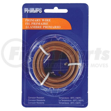 2-1133 by PHILLIPS INDUSTRIES - Primary Wire - 28 ft. Blister Pack, Brown, 16 gauge