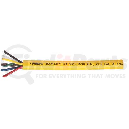 3-341 by PHILLIPS INDUSTRIES - Bulk Wire - 7 Conductor, 4/12, 2/10, 1/8 Ga., Yellow, 50 Feet, Spool