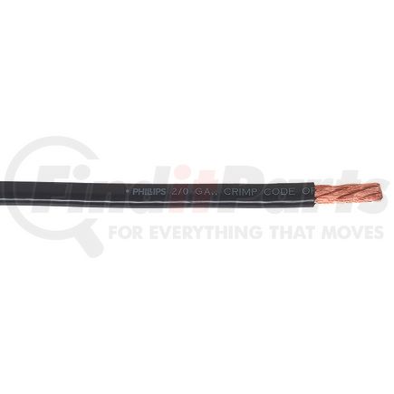 3-502 by PHILLIPS INDUSTRIES - Battery Cable - 6 Ga., Black, 25 ft., Spool, SAE J1127 SG Compliant
