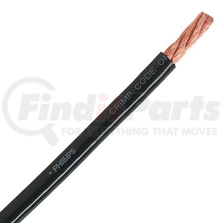 3-512-100 by PHILLIPS INDUSTRIES - Battery Cable - 2/0 Ga., Black, 100 ft., Spool, SAE J1127 SG Compliant