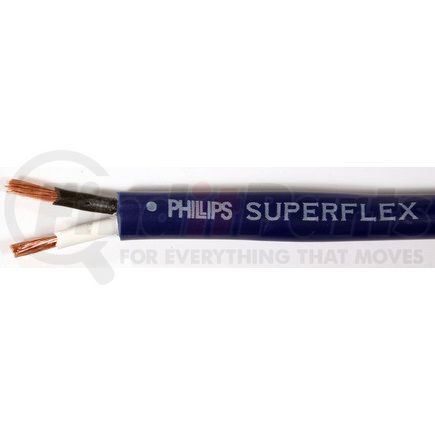 3-652 by PHILLIPS INDUSTRIES - Bulk Wire - 2/14 Ga., Dark Blue, -85°F/-65°C, 100 Feet, Spool