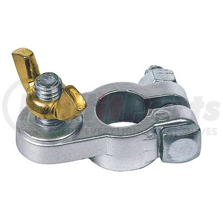 8-620 by PHILLIPS INDUSTRIES - Battery Cable Clamp - Top Post-To 3/8" Stud, Positive Polarity Brass; Tin-Plated