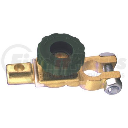 8-638 by PHILLIPS INDUSTRIES - Battery Cable Clamp - Marine, Negative, Copper, Brass-Plated, Quick Disconnect