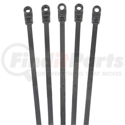 8-49077 by PHILLIPS INDUSTRIES - Cable Tie - 100 Per Bag, 8 in. Length, 50 lb. Tie Tensile, UV Black, #10 Screw