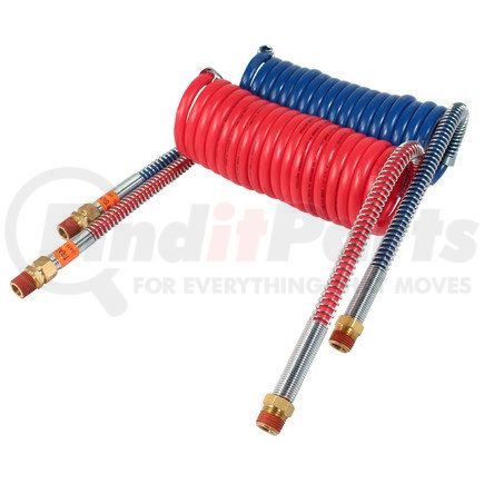 11-312 by PHILLIPS INDUSTRIES - Air Brake Hose Assembly - 12 ft., Red and Blue (Emergency and Service), Heavy Duty