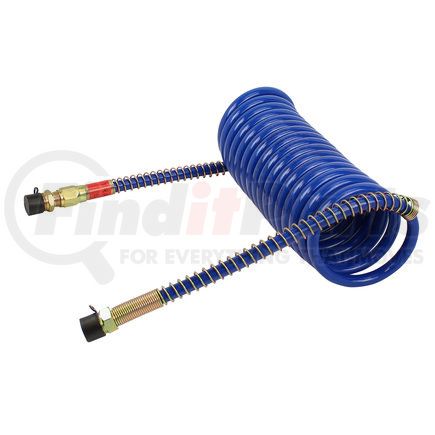 11-718 by PHILLIPS INDUSTRIES - Air Brake Air Line - Standard Coiled Air 15 ft., Blue (Service) Coil Only