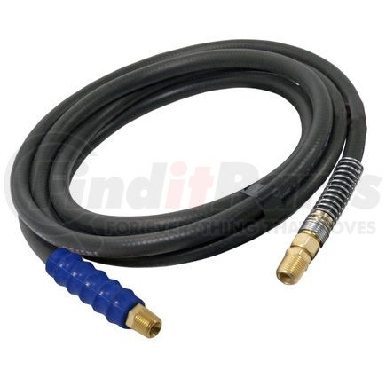 11-8122 by PHILLIPS INDUSTRIES - Air Brake Air Line - 20 ft. Black, Straight, Rubber, with Blue (Service) Grip