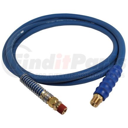 11-81076 by PHILLIPS INDUSTRIES - Air Brake Air Line - 8 ft., Blue, Straight, Rubber, with Blue (Service) Grip