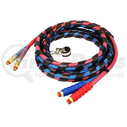 11-82120 by PHILLIPS INDUSTRIES - Air Brake Hose Assembly - 2-in-1, 12 ft., Red and Blue, Spiral Wrapped, with Grip