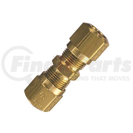 12-8504 by PHILLIPS INDUSTRIES - Compression Fitting - 10 Pieces, Full Union, Brass, 1/4 in. Tube Size