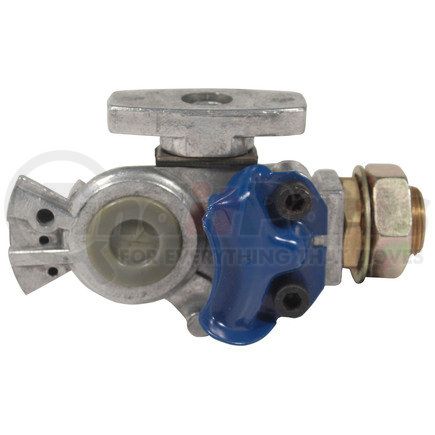 12-306 by PHILLIPS INDUSTRIES - Air Brake Service Gladhand Coupler with Shut-Off Petcock - Bulkhead Mount, Blue